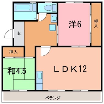 間取図 コーポ西栄