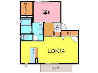 間取図 南ガーデンハウス　W