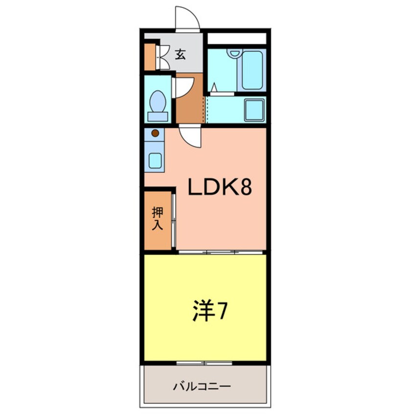 間取図 ＨＩＧＡＳＨＩＹＡＭＡ