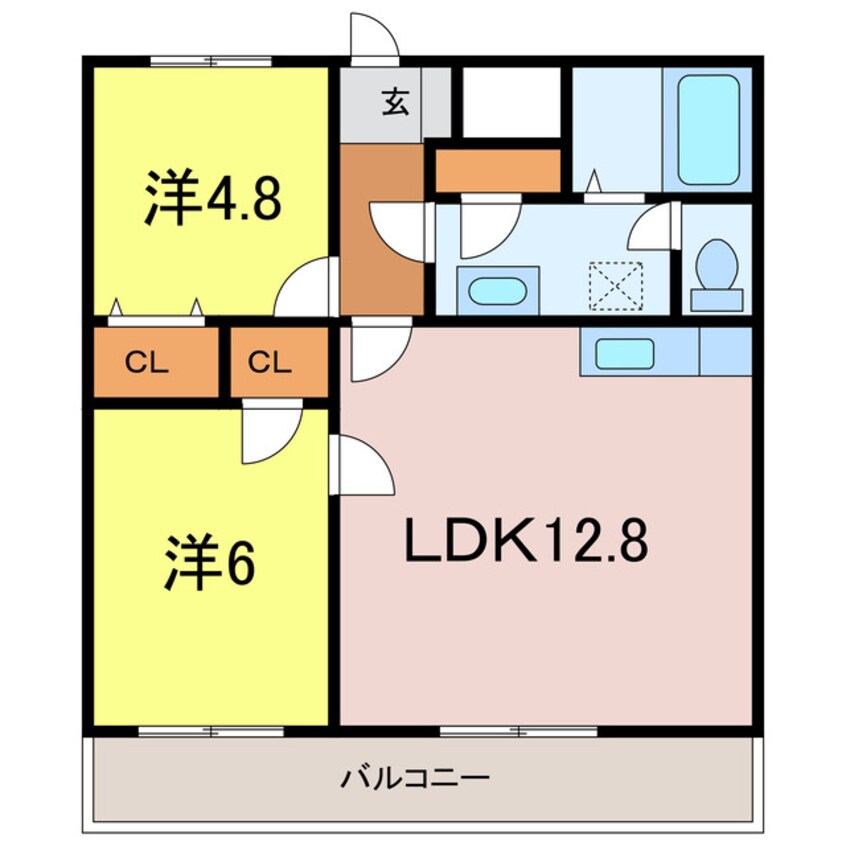 間取図 ベルコート昭和