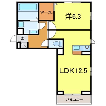 間取図 ヒュッゲ大山