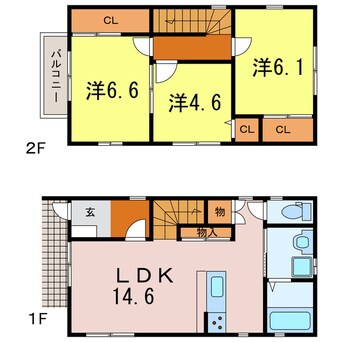 間取図 炭家グリーンガーデンⅢ