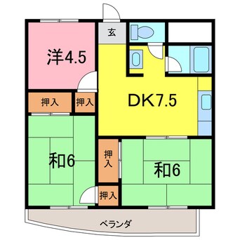 間取図 メゾンソレイユ