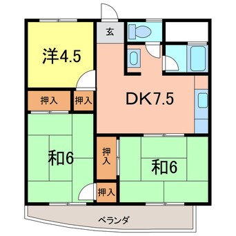 間取図 メゾンソレイユ