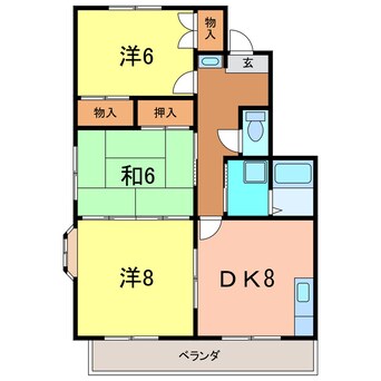 間取図 サンオークスRISA A