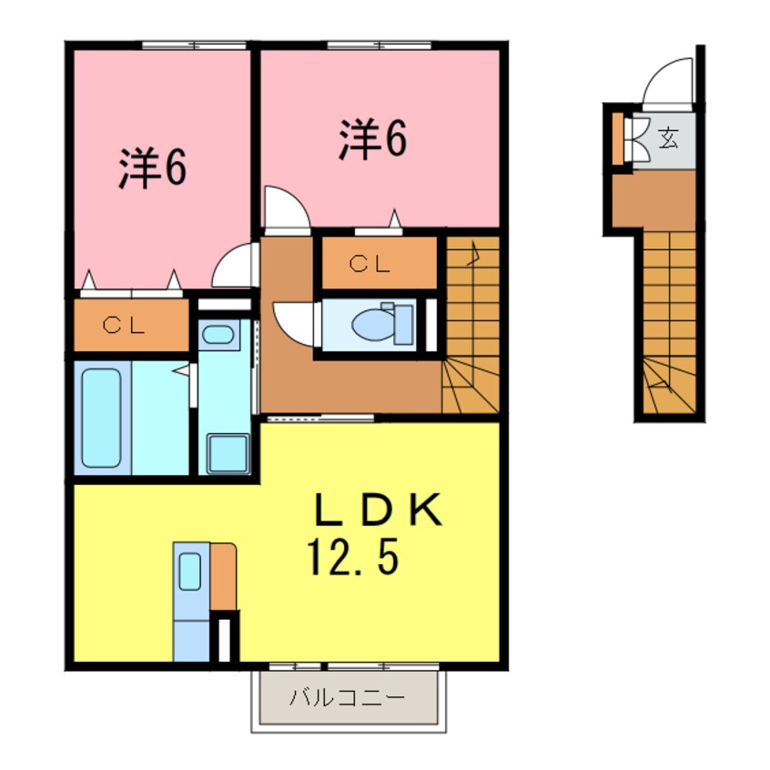 間取図 セジュール桜井　Ｂ棟