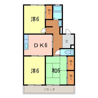 間取図 パークハイツ東刈谷