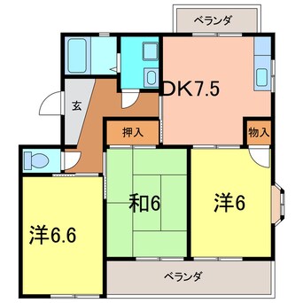 間取図 ヴェルドミール江坂B棟