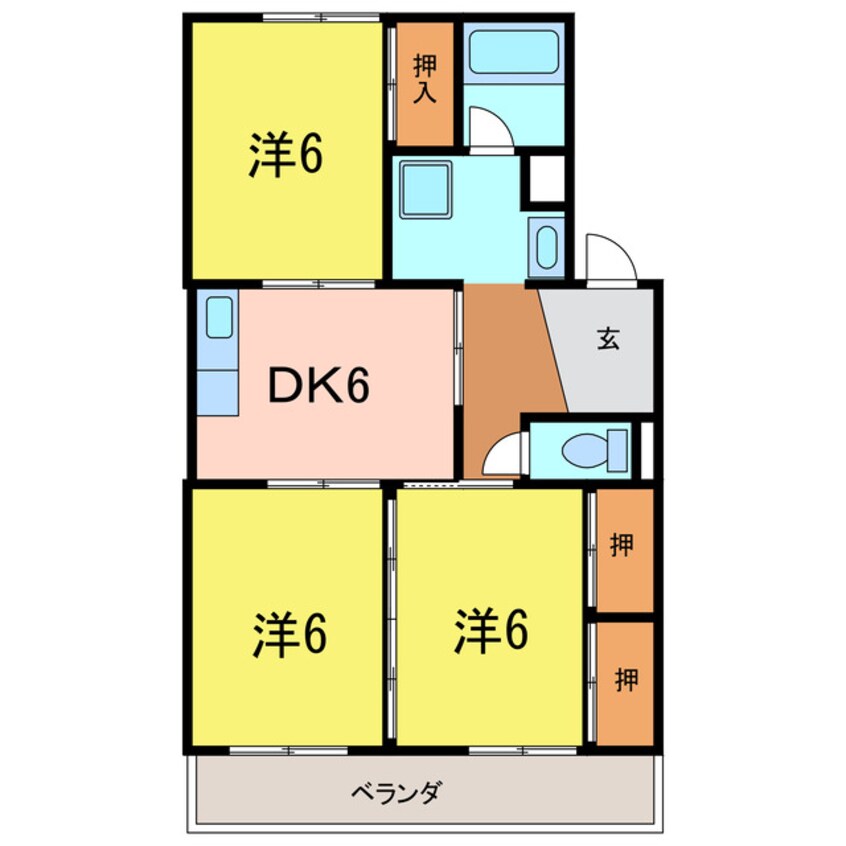 間取図 東海ハイツⅡ