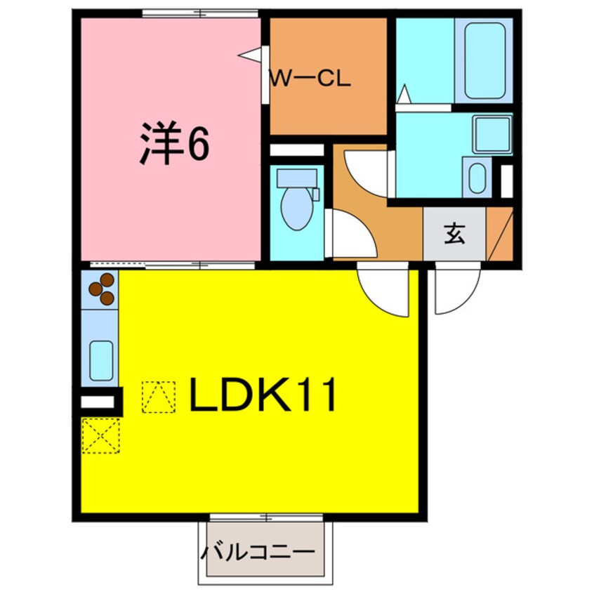 間取図 セジュール錦