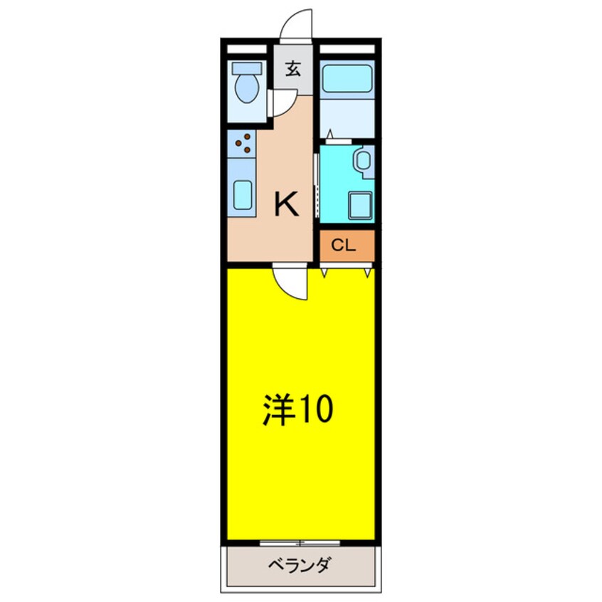 間取図 アンプルール　リーブル　さつき