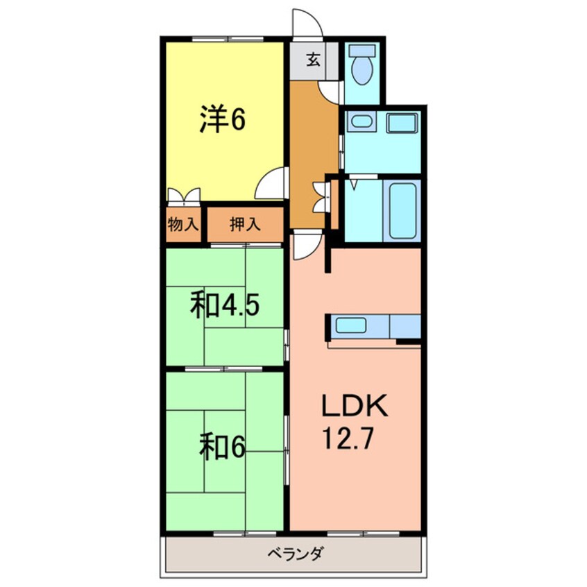 間取図 マンションリバーストーン