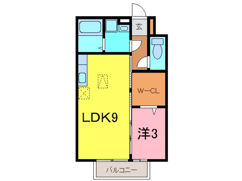 間取図 クレールアヴニールA