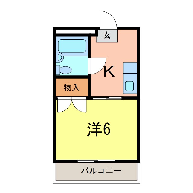 間取り図 メゾン・ド二宮Ｂ