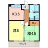 ハイツグリーンヒルＡ 2Kの間取り