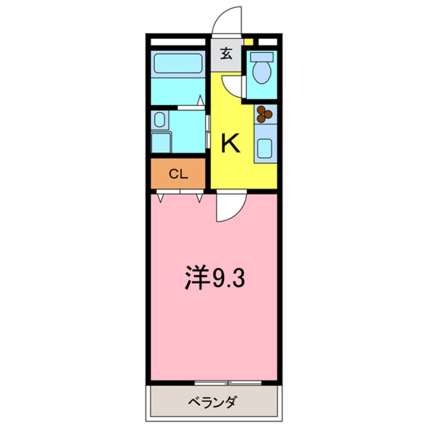 間取図 アンプルールリーブル錦