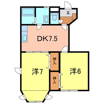 間取図 メゾン日進Ａ