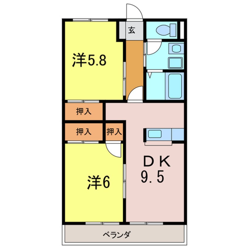 間取図 シャインハイム池端