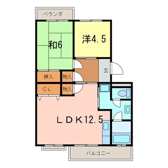 間取図 コーポ鳥山