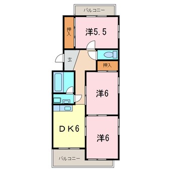 間取図 エスポワール美園