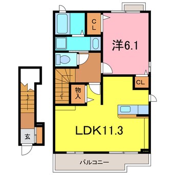 間取図 ミニョン　コリーヌT