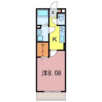 間取図 D-room甲山寺