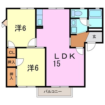 間取図 グルンハイムＢ