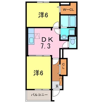 間取図 プリフィオーレ　Ｂ