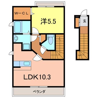 間取図 シャルマン相生Ｂ