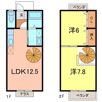 間取図 ファミール城前Ｂ