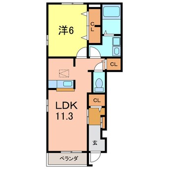 間取図 コーポラス高塚Ⅱ