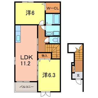 間取図 シャトーソレイユＡ