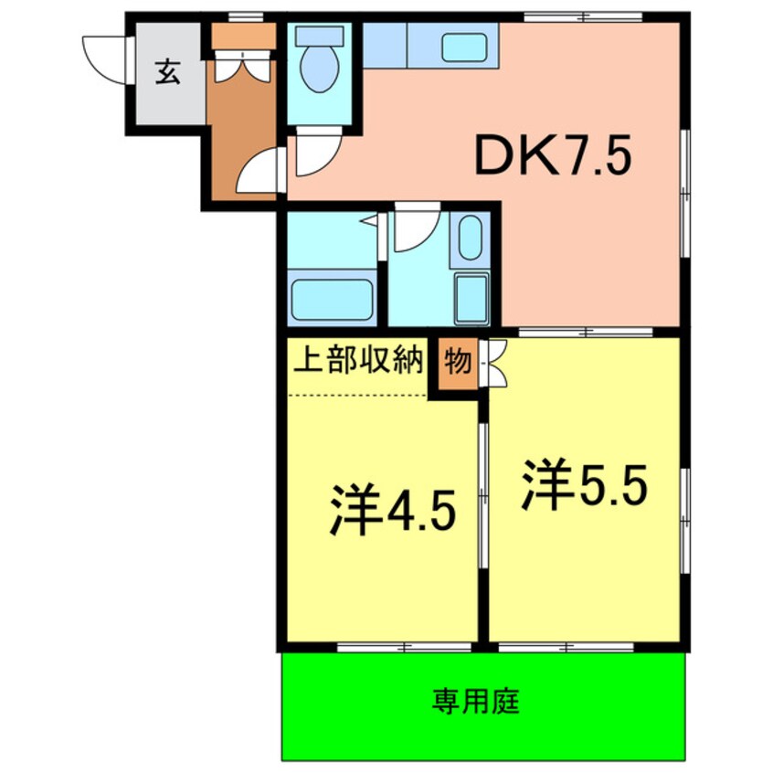 間取図 一ツ木マンション安井Ⅲ