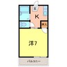 三立ハイツⅢ 1Kの間取り