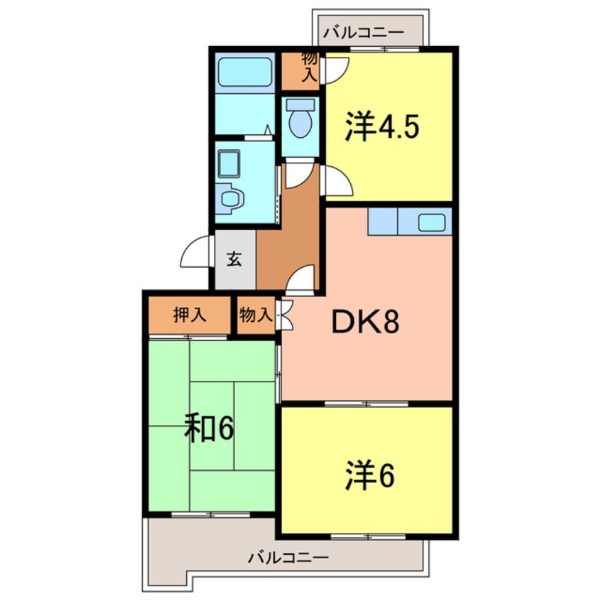 間取図 ピアコート桜林