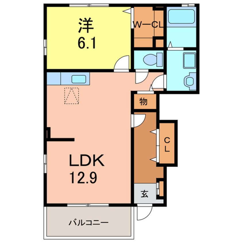 間取図 アクサ踏分