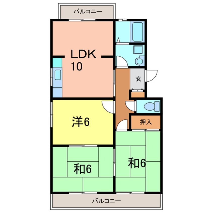 間取図 マンション小山Ａ