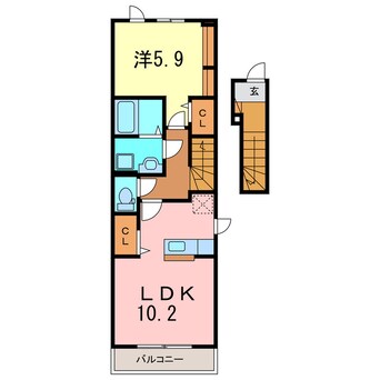 間取図 プラシード西岡崎