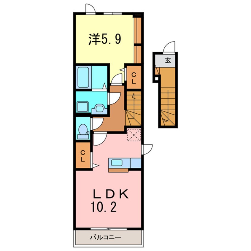 間取図 プラシード西岡崎