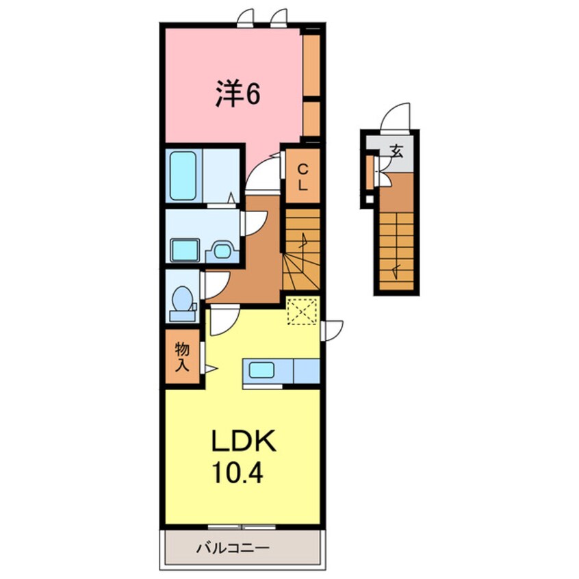 間取図 名鉄三河線/碧南中央駅 徒歩11分 2階 築4年