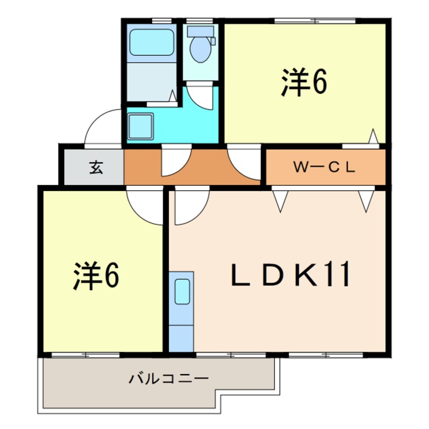 間取図 グリーンガーデン稲場Ｂ