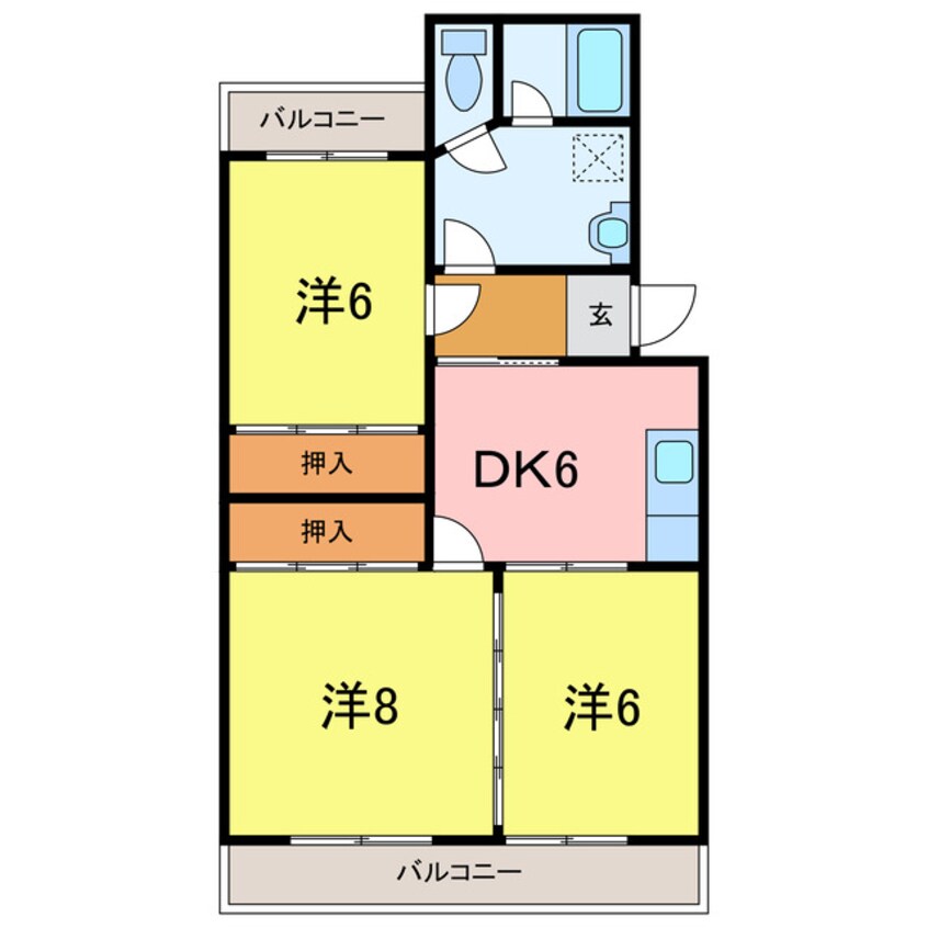 間取図 ベルシェ川村