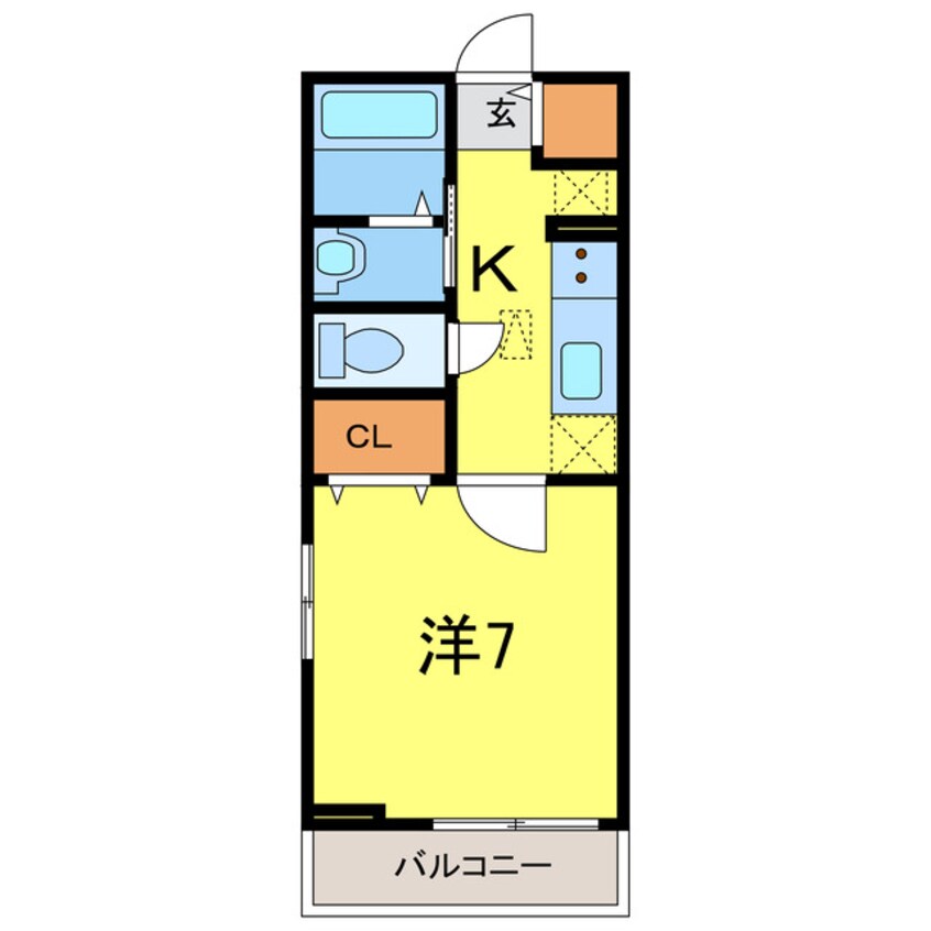 間取図 名鉄西尾線/桜井駅 徒歩10分 1階 築5年