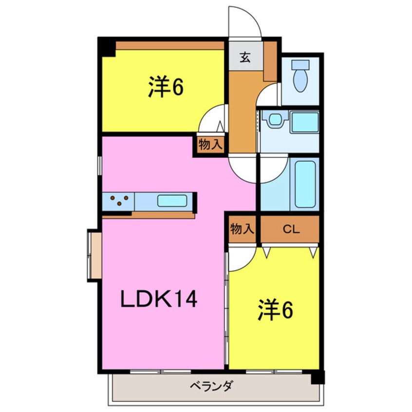 間取図 メゾンローズ