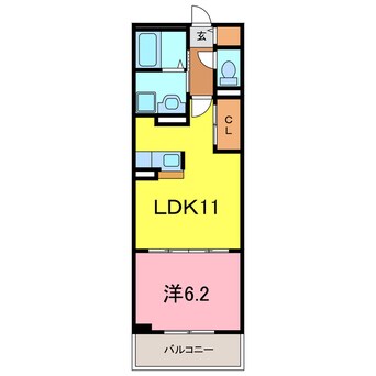 間取図 サニーブローテ住吉Ⅱ