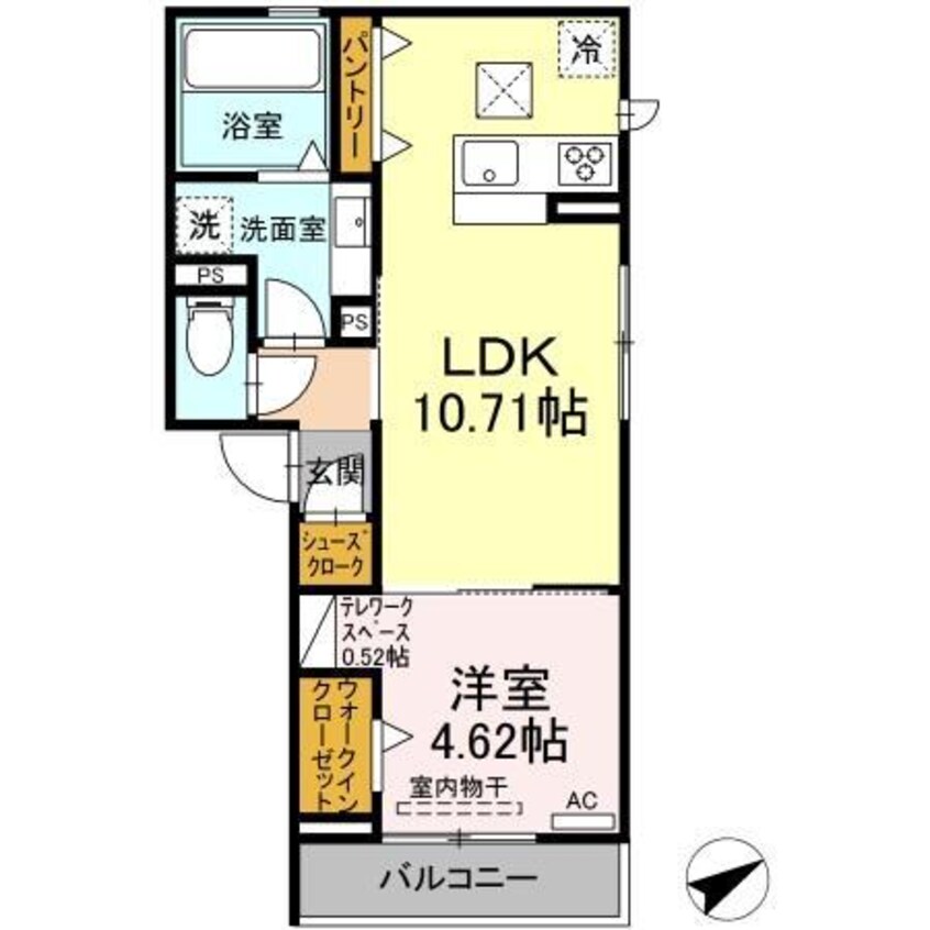 間取図 ソレイユ北部