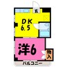 シャトレ宮町 1DKの間取り