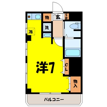 間取図 シャトレ宮町（熊谷市宮町）