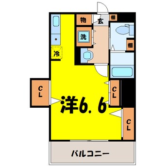 間取図 シャトレ宮町（熊谷市宮町）