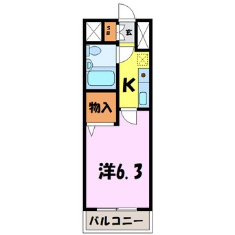 間取図 ポートステージ熊谷（熊谷市佐谷田）